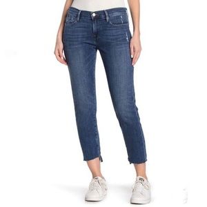 Frame Le Garçon Raw Hem Crop Jeans